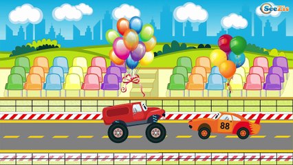 The Red Fire Truck & The Police Car - The Fire | Service & Emergency Vehicles Cartoons for children