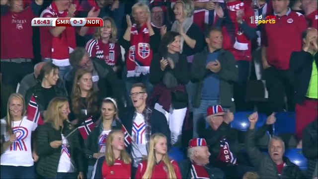 0-3 Joshua King Goal FIFA WC Qualification UEFA Group C - 05.10.2017 San Marino 0-3 Norway