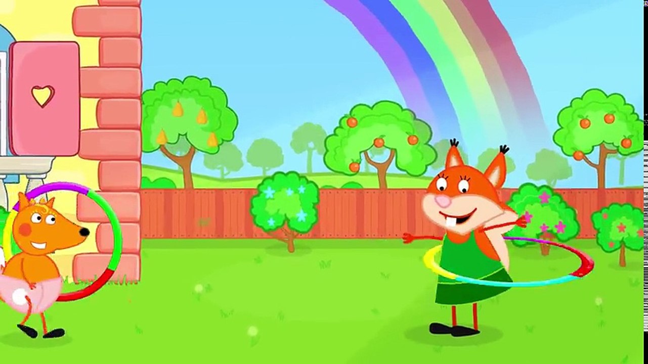 Fox Family Ring Shake Challenge Exercise Competition Flying Babies Finger Family Song Nursery