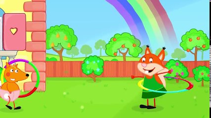 Fox Family Ring Shake Challenge Exercise Competition Flying Babies Finger Family Song Nursery