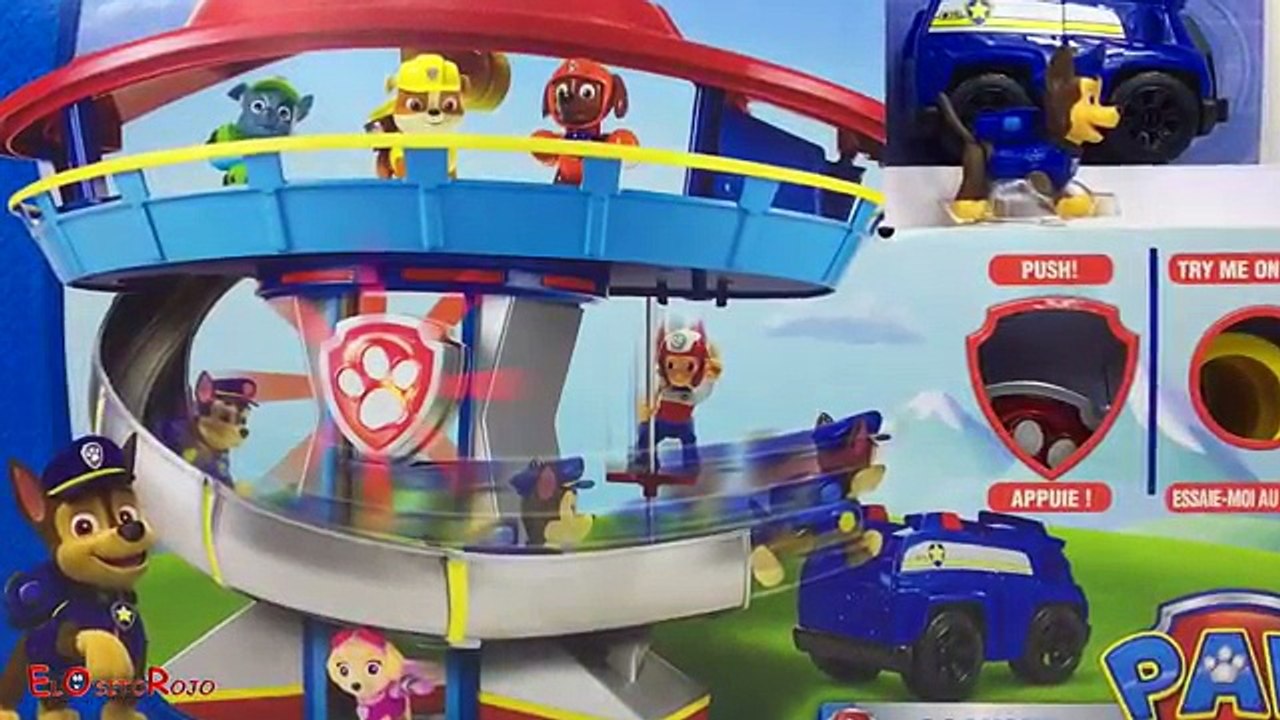 PAW PATROL TORRE DE VIGILANCIA DE LA PATRULLA CANINA CON CHASE Y SU VEHICULO - LOOKOUT PLAYSET