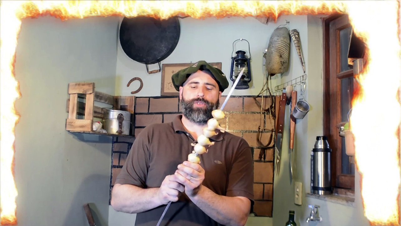 Cebola assada - Como fazer churrasco