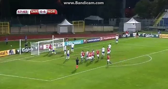 Mohamed Elyounnoussi Hattrick Goal HD - San Marino 0-7 Norway 05.10.2017