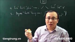 Học viết chữ Hán - các nét chữ cơ bản tiếng Trung