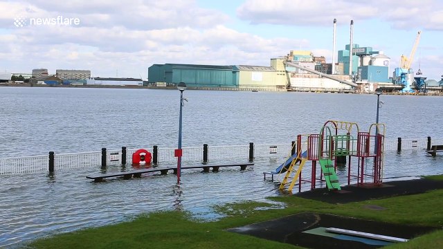 Thames Barrier closes to protect London from tidal surge