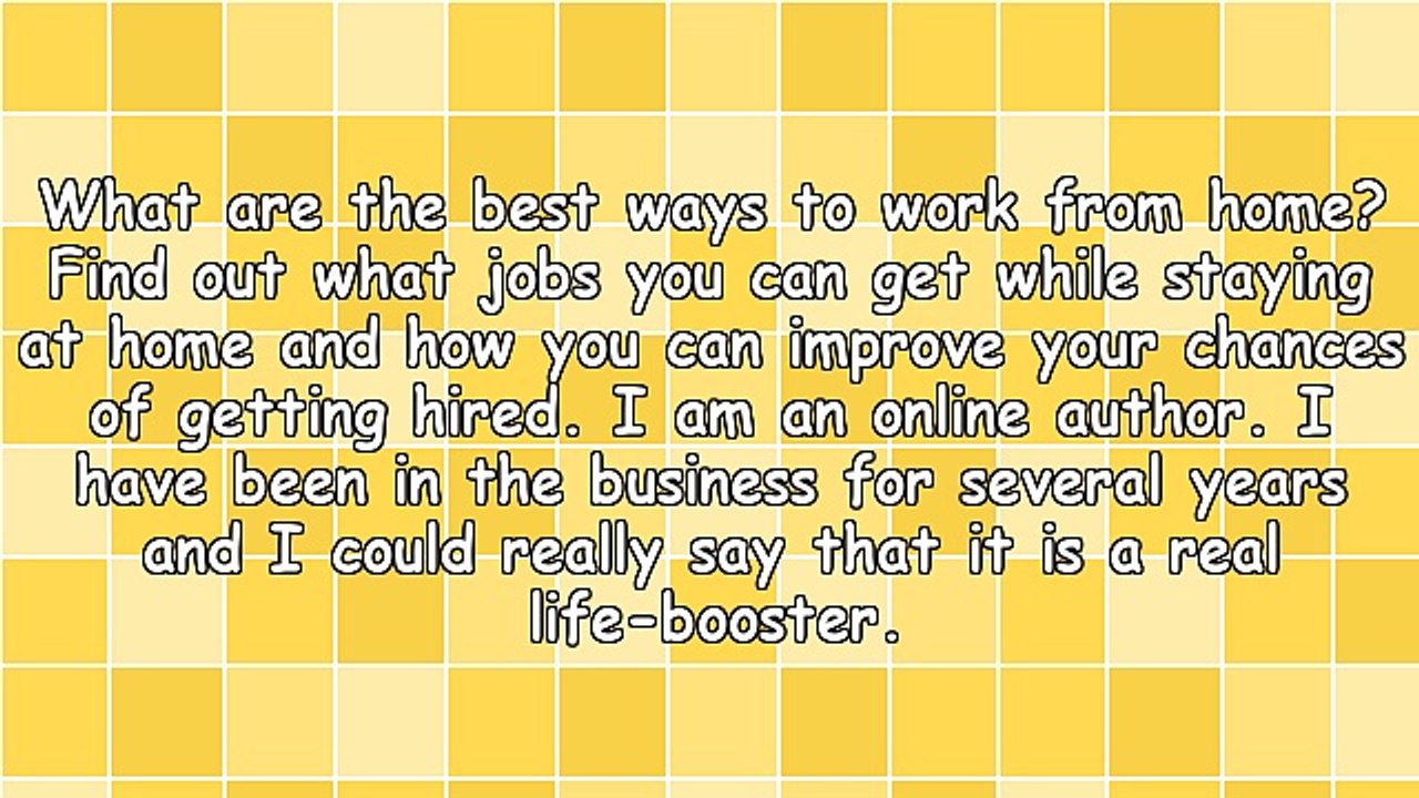 What Are the Best Ways to Work From Home?