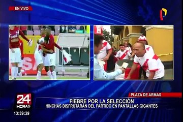 Perú vs. Argentina: Miles se reúnen para ver el decisivo encuentro en la Plaza de Armas