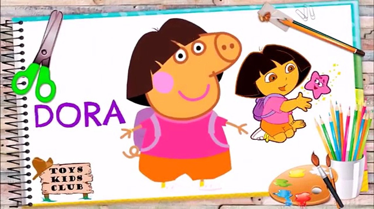 PEPPA PIG DISFARCE DORA A AVENTUREIRA TOY STORY DOUTORA BRINQUEDO DIVERTIDAMENTE COMPLETO!