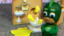 PJ Masks Play-Doh Episodes: Romeos Toilet Gun with Owlette, Gekko, Catboy