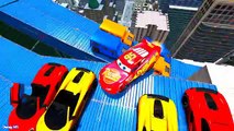 Learn Numbers - Lightning Mcqueen Color Cars in Spiderman Cartoon - Colors For Kids & Nursery Rhymes