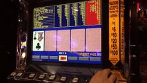 Video Poker Slot machine Max Bet LIVE GAMEPLAY in Downtown Las Vegas