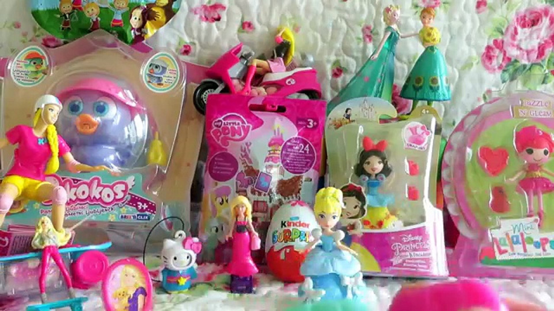 Frozen Barbie Lalaloopsy Disney Princess Cinderella Snow White Hello Kitty  Shopkins Kinder Surprise - Vidéo Dailymotion