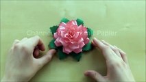 Kâğıttan kolay origami çiçek yapımı: Origami Gül yapımı