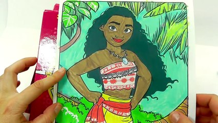 ROTULADORES MÁGICOS DE MOANA - VAIANA Y MAUI CON DIBUJOS SORPRESA. Color Wonder de Moana.