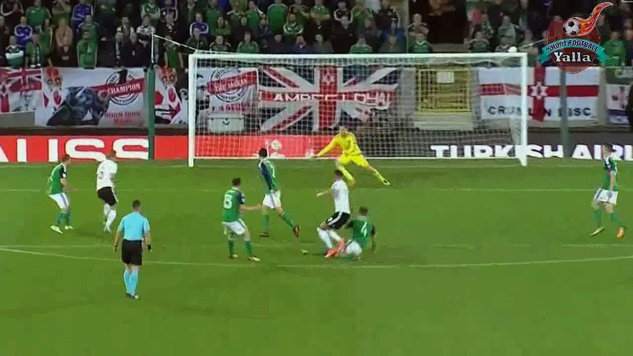 Northern Ireland vs Germany 1 - 3: Goals and match Overview : 5-10-2017