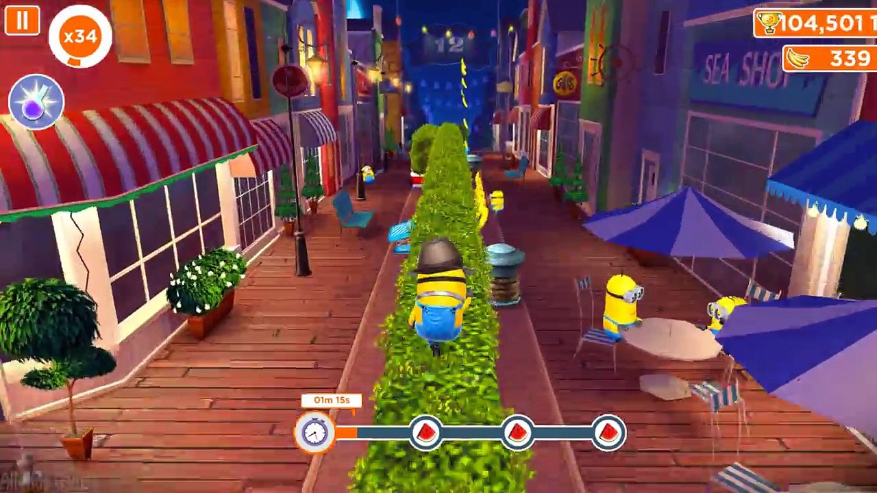 Despicable Me 2 - Minion Rush : Dad Minion In Port ! Pier 12 Map