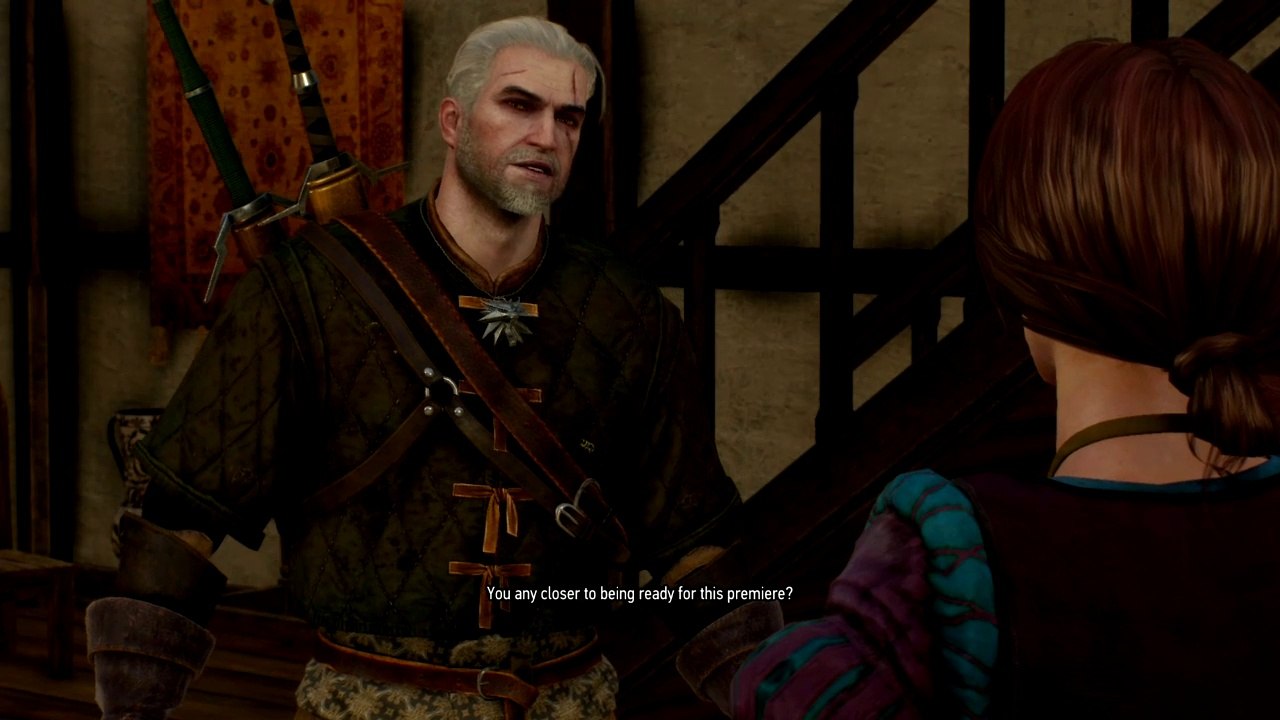 The Witcher 3- Geralt gives acting a try
