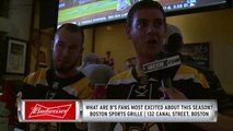 Bruins Fans Share Some Buds Before Home Opener At Boston Sports Grille