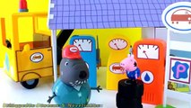 Peppa Pig George Reboque Posto gasolina Vovô Cão Grandad Dogs Breakdown Playset Toy brinquedos