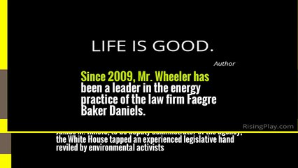 Trump Nominates a Coal Lobbyist to Be No. 2 at E.P.A.