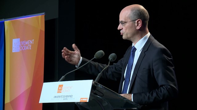 François Bayrou accueille Jean-Michel Blanquer, ministre de l'Education - UR2017