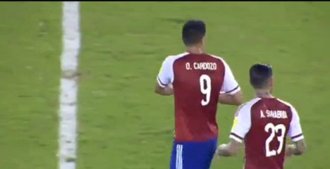 Oscar Cardozo Goal HD - Colombia	1-1	Paraguay 06.10.2017