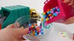 Garbage Truck Trash Can Surprise Candy Toys for Children Learn Colors