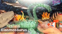 11 PREHISTORIC SEA MONSTERS INCREDIBLE FACTS ANIMALS SURPRISE TOYS for kids – Mosasaurus Megalodon