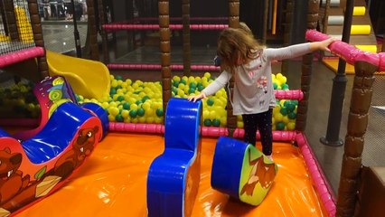 Playground Fun Place with Balls Indoor playing with Kids Babies Children