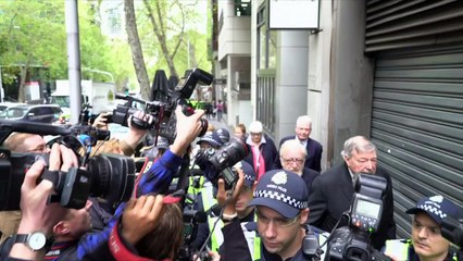 Cardinal Pell arrives for court hearing on sex abuse charges