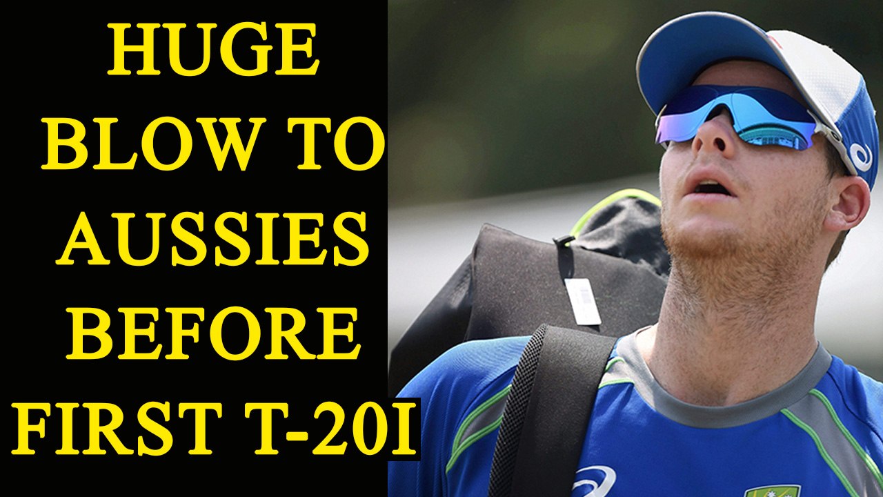 India vs Australia T20I : Steve Smith suffers shoulder injury ahead of match | Oneindia News