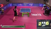 卓球 カットマン 村松雄斗 VS 張本智和 ワールドツアーグランドファイナル 2016 Muramatsu Yuto VS Harimoto Tomokazu