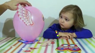 Шарики с глазками надуваем глазки ротик ручки Balloons with eyes inflate sticking eyes mouth hands