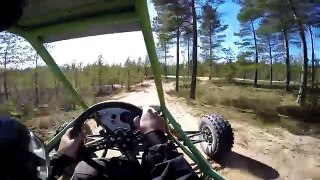 Barracuda buggy with CBR1000Engine BURNOUT