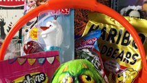 Giant HALLOWEEN Kinder Surprise Egg Candy Sweets Haul Gummy Bears Nerds Popping Candies