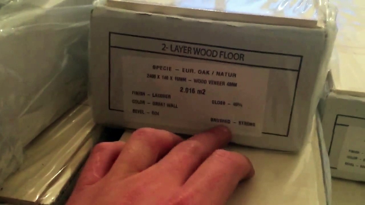 Great Wall 40% gloss 4 way bevel strong brushing Eu Oak unboxing