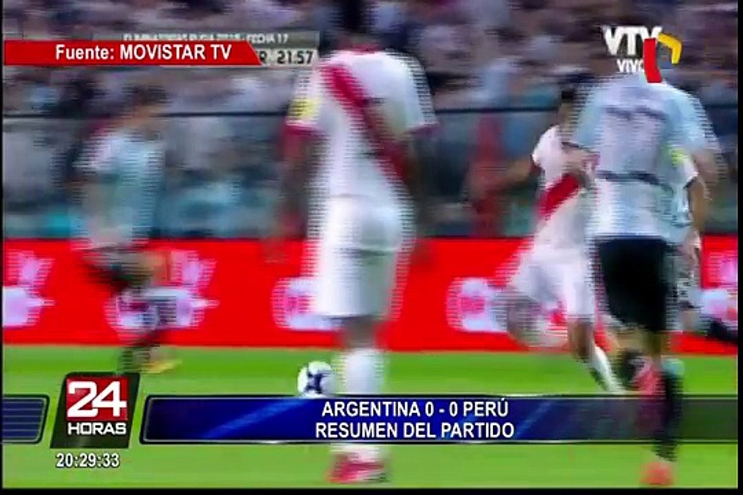 Así fue el partido Perú-Argentina por las Eliminatorias Rusia 2018