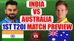 India vs Australia 1st T20I : Virat Kohli now eyes to sweep shortest format | Oneindia News