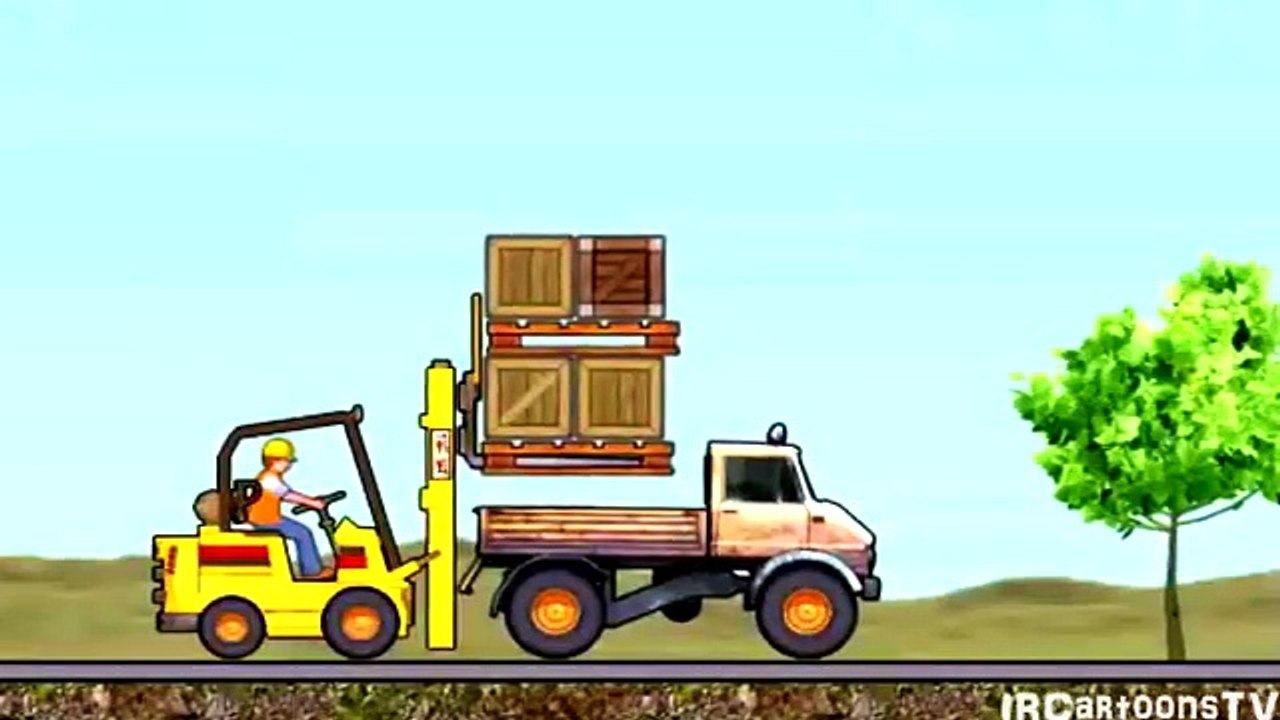 Trator e Caminhão Desenho Animado de Carros e Tratores com Canções Infantis Divertidas Para Crianças