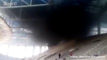Dünya kupası için yapılan Nizhny Novgorod Stadı’nda yangın