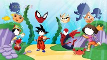 Wrong Faces Pinocchio Goku Spiderman Dora The Explorer Finger Family Song For Kids And Toddler