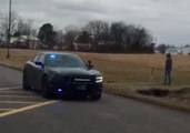 Emergency Vehicle Responds to Shooting at Kentucky High School