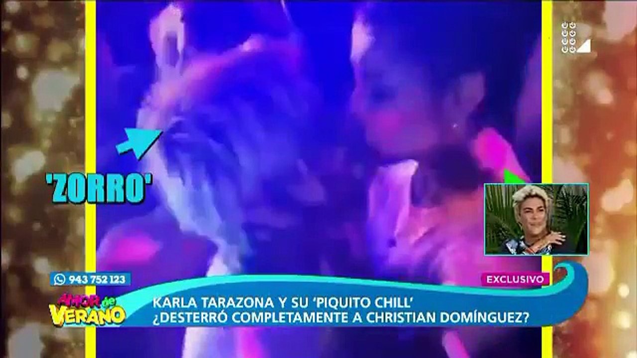 Karla Tarazona recibe fuertes críticas por video donde aparece besando al Zorro Zupe
