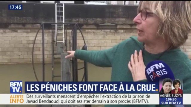 Barques, échelles… comment s'organise la vie sur les péniches en période de crue