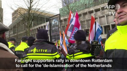 Dutch far-right protest against govt, Islam