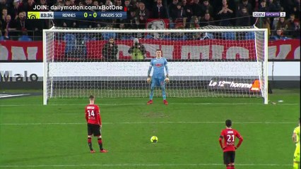 Benjamin Bourigeaud penalty Goal HD - Rennes 1 - 0 Angers - 20.01.2018 (Full Replay)