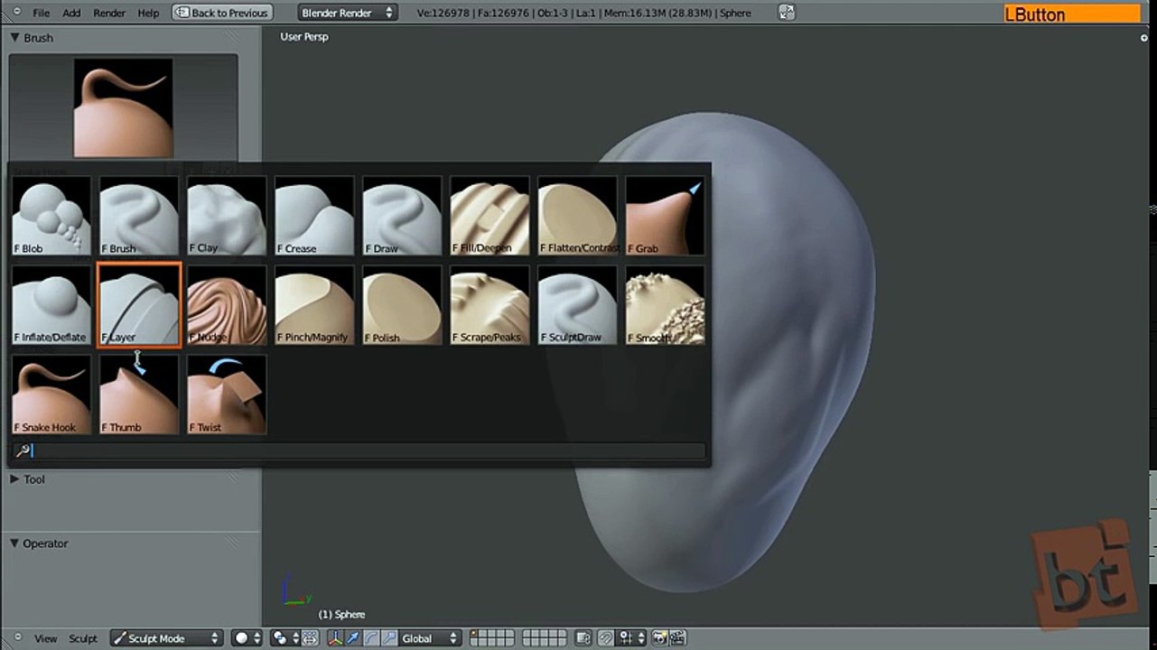 Basic Sculpting in Blender + Timelapse_HIGH