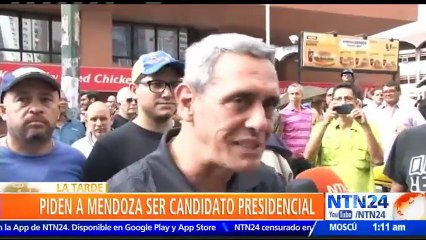 Venezolanos se movilizaron para pedir al empresario Lorenzo Mendoza que sea candidato presidencial