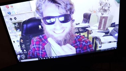 she held up a sticker and i covered it with box so it looks like a pregnancy test