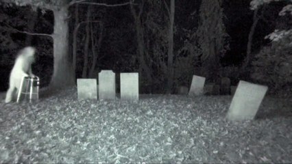 GHOULISH GRAVEYARD GHOST ENCOUNTER CAPTURED ON VIDEO